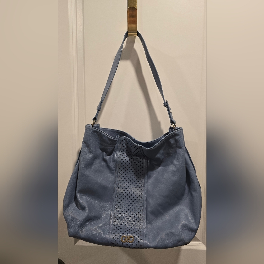 Blue Cole Haan leather purse handbag